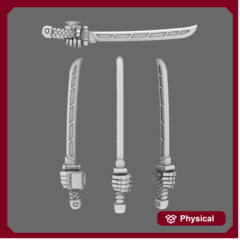 Cyber Samurai Techno Katana Type A LEFT X 10