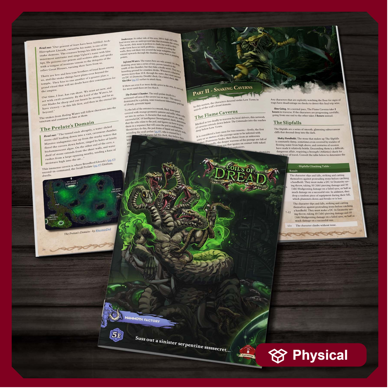 Coils of Dread - Physical 5e Adventure Booklet