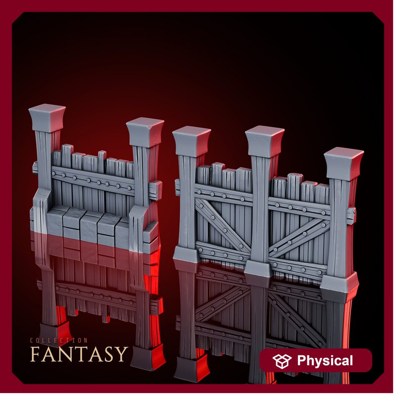 Prison Fence Walls 1 - Only-Games