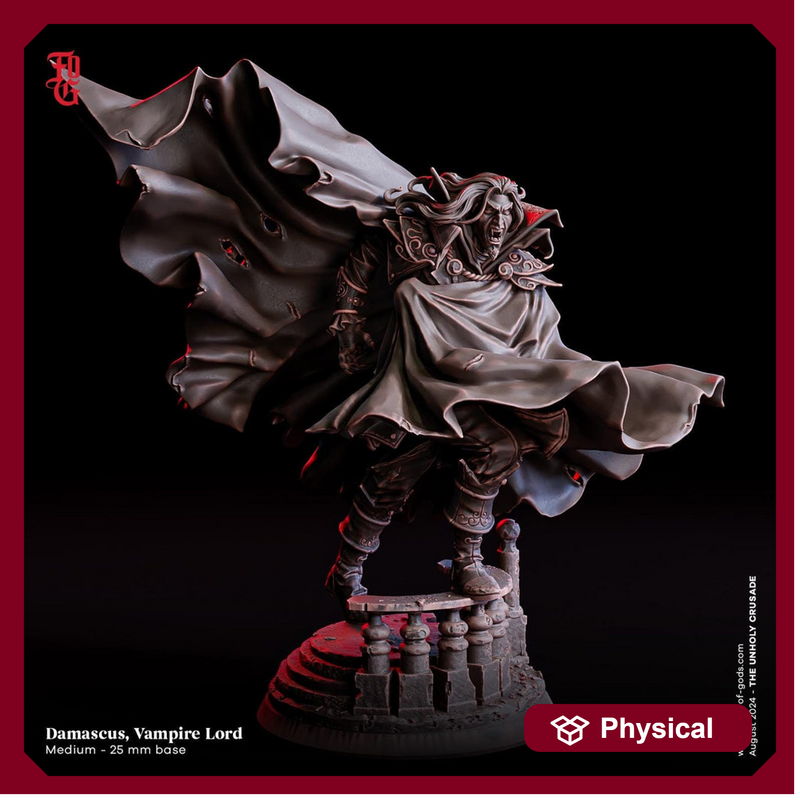 Vampire Lord Strahd von Zarovich | 28mm,32mm,54mm,75mm,100mm Scale | Undead Dungeons & Dragons 5e Miniatures | Pathfinder |Figurine DnD Mini - Only-Games