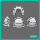 Space Knights V2 Metal Storm Shoulder Pads Type A
