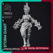 Female Storm Giant - 2 Versions - PRESUPPORTED - 32 mm scale - Only-Games