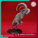 Rearing Giant Goat - Tabletop Miniature