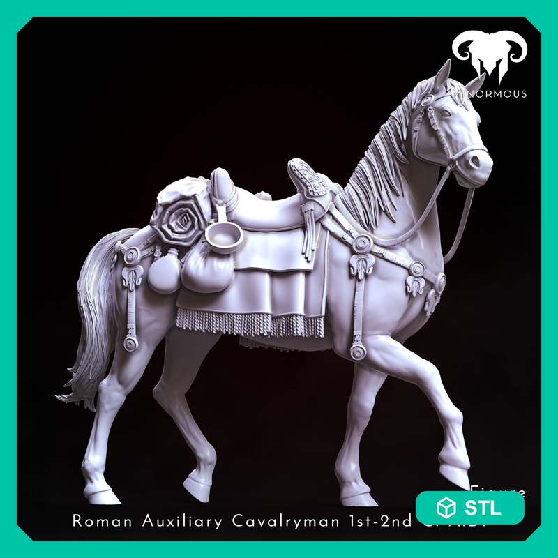 Horse - Roman Auxiliary Cavalryman 1st-2nd C. A.D. Hooves of Honor!
