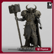 Oathbreaker Paladin, Fighter Battlemaster Maul PC / NPC, DnD 5e Unpainted Mini| 28mm, 32mm,54mm,75mm,100mm Scales | Dungeons & Dragons - Only-Games