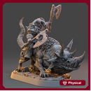 Balthazar Doublefang on Horned Wolf - The Order of Greybone