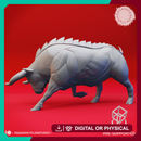 Charging Gorgon - Tabletop Miniature (Pre-Supported)