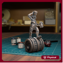 Drunk Hobbit Barrelling - TytanTroll Miniatures - DnD - Fantasy