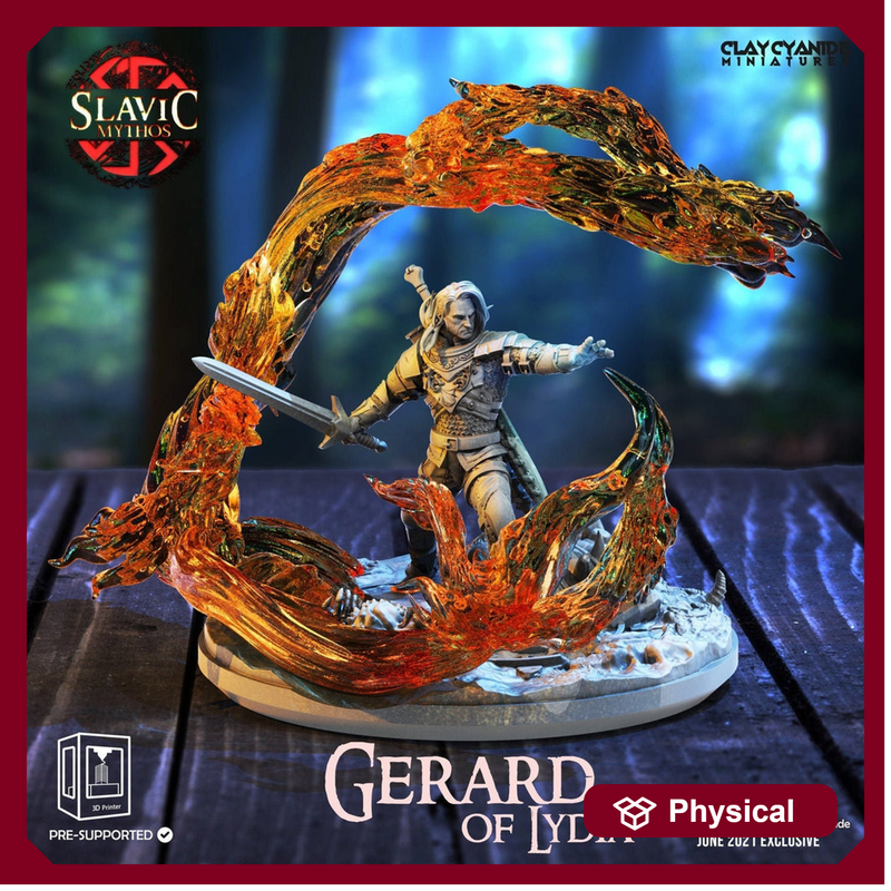 Geralt of Rivia. Witch hunter | 35mm tall | 28mm,32mm scale | Resin Miniature | DnD - Only-Games