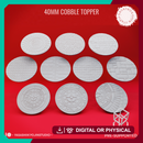 Basing Toppers - Cobble - 40mm (Pre-Supported)