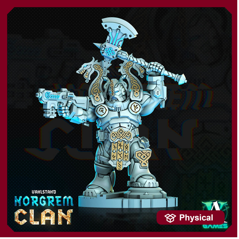 Norgrem Shocktroopers - Vahlstahd | Sci-Fi Miniature| 28mm,32mm Scales | 54mm, 75mm TALL | Collector Resin Mini Unpainted |Archvillain Games - Only-Games