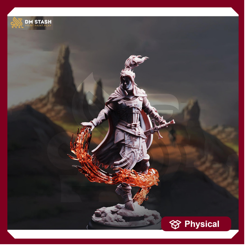 Human Male Eldritch Knight Fighter Warlock | 5 Sizes /Scales | Dungeons and Dragons | Pathfinder - Only-Games