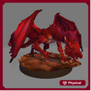 ICONIX™ Young Red Dragon - Pre-Colored - compatible with D&D/Pathfinder! Lore-accurate and game-ready!