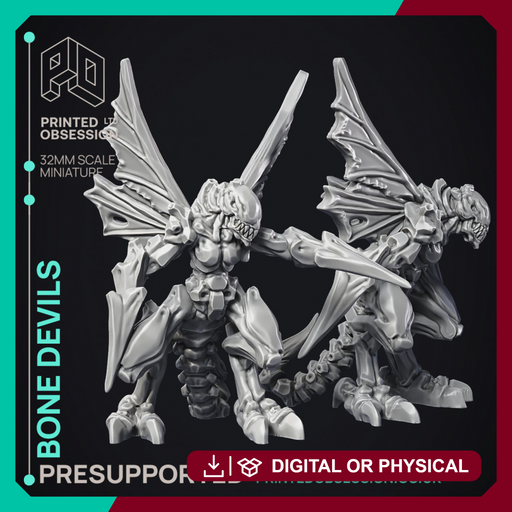 Bone Walkers - 2 Medium devils - PRESUPPORTED - Hell Hath No Fury - 32 mm scale - Only-Games