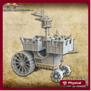 Steam fueled Landship with crew