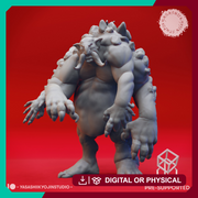 Dire Troll - Book of Beasts - Tabletop Miniature (Pre-Supported) - Only-Games
