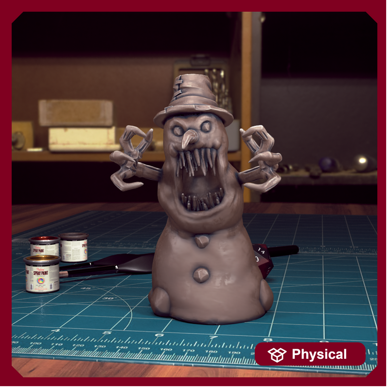 Creepy Snowman 01 - TytanTroll Miniatures - DnD - Fantasy - 32mm