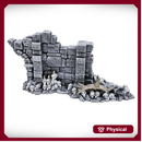 Half Arch Door Wall: Ancient Ruins GRIMDARK Terrain Set