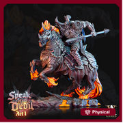 Oath of Conquest Paladin, Chaos Hell Knight  | 28mm, 32mm, 75mm Scales | Dungeons and Dragons | Pathfinder | Archvillain Games - Only-Games