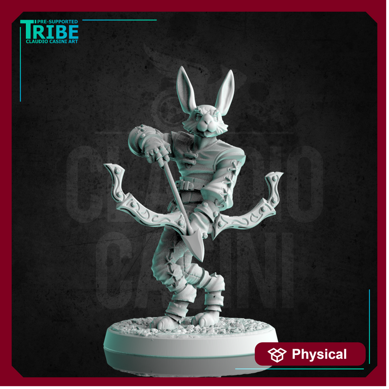 (0243) Male rabbit folk ranger rogue archer with bow - Only-Games
