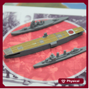 14pc 3D Printed Japanese Battle Group Agaki Carrier, Fubuki Destroyer and Takao Heavy Crusier