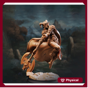 Female Fighter, Ranger, Paladin, Battle Axe D&D 5e Mini | 5 Sizes /Scales - Only-Games