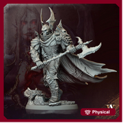 Undead Knight, Death Knight, Oathbreaker Paladin | 28mm,32mm, 54mm ,75mm,100mm Scale | Dungeons & Dragons Miniature Pathfinder Role Playing - Only-Games