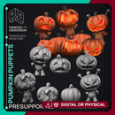 Pumpkin Puppets - 7 Models - Halloween Monsters -  PRESUPPORTED - Illustrated and Stats - 32mm scale
