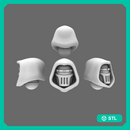 Space Knights V2 Metal Storm Hooded Helmets