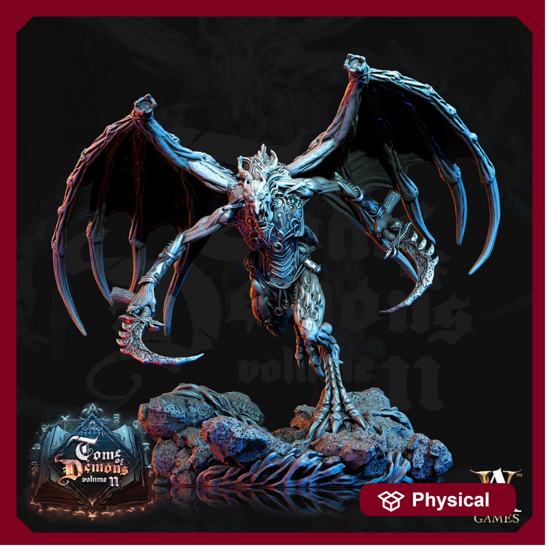 Tanar'ri Vrok Demon - Horned Devil | 80mm tall | 28mm & 32mm, 75mm Scale | Out of the Abyss | Dungeons and Dragons| DnD 5e - Only-Games