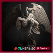 Winged Paladin, Angel, Celestial also version No Helmet PC / NPC Unpainted D&D 5e | 28mm,32mm,54mm,75mm,100mm Scales | Pathfinder| NERIKSON - Only-Games