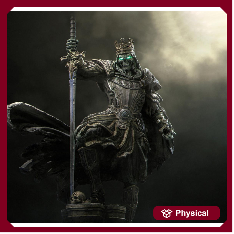 Death Knight Undead Lich Monster Unpainted Miniature | 28mm, 32mm, 54mm,75mm, 100mm Scales | Dungeons & Dragons Pathfinder | NERIKSON - Only-Games