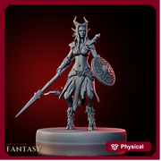 Tiefling Spearwoman - Only-Games