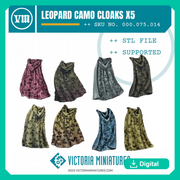 Leopard Camo Cloaks x5 - Only-Games