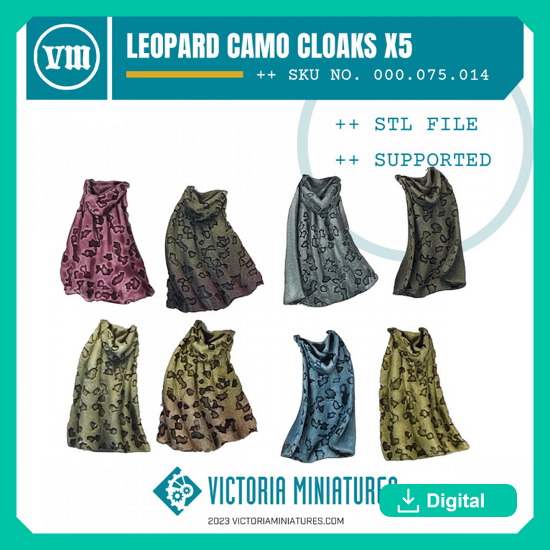 Leopard Camo Cloaks x5 - Only-Games