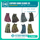 Leopard Camo Cloaks x5