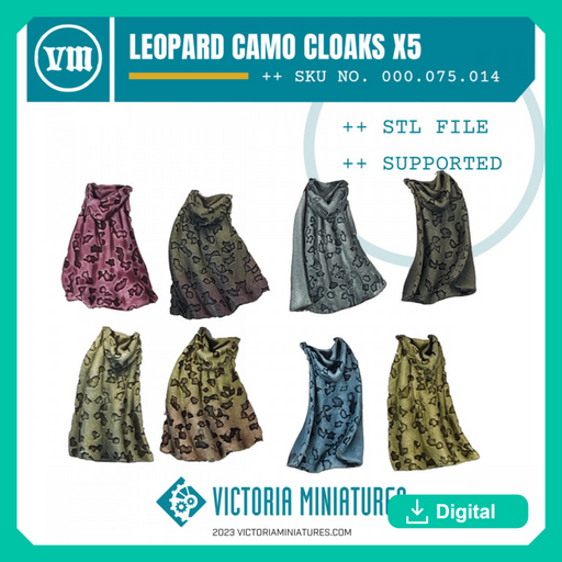 Leopard Camo Cloaks x5 - Only-Games