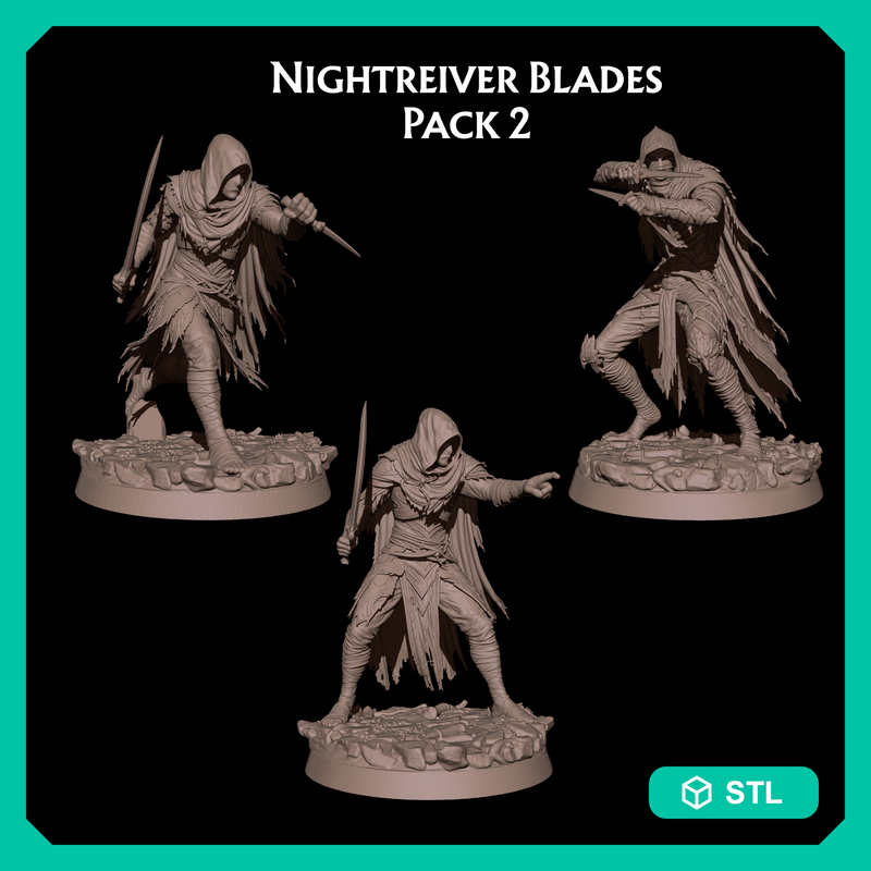 Nightreiver Blades - Pack 2 - Dark Elf Assassins