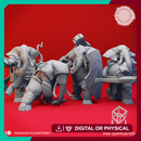 Loxodon Herd - Tabletop Miniatures (Pre-Supported)