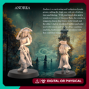 Adventurer Pirate Andrea - Pirate Adventurer Swashbuckler  - 32mm - Heroic scale