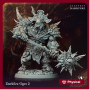 Raging Warrior Ogre, Resin Miniature | 28mm,32mm Scales (40mm, 50mm, 60mm, 75mm BASE Sizes) |  D&D 5e Against Giants | Dungeons and Dragons - Only-Games