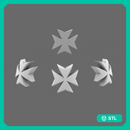 Crusader Knights Maltese Cross Shoulder Symbols