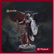 Angelic Paladin Miniature | Winged Divine Judge | Collector Display Figure - Only-Games