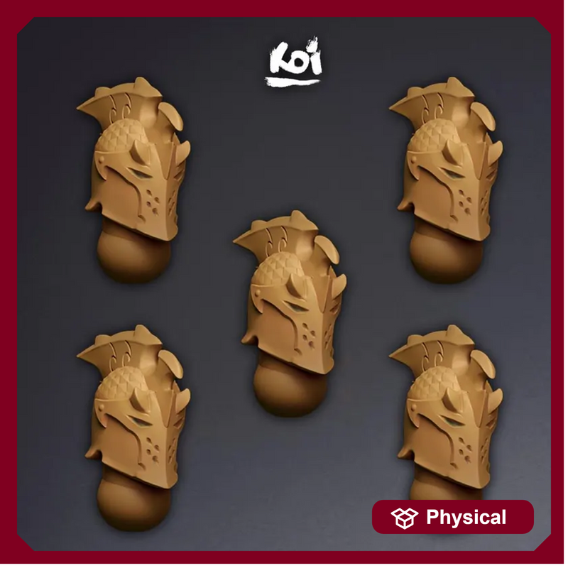 Dragon Knight Type 1 - Miniature Heads