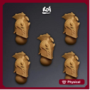 Dragon Knight Type 1 - Miniature Heads