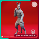 Roo-folk Fighter - Tabletop Miniature (Pre-Supported)
