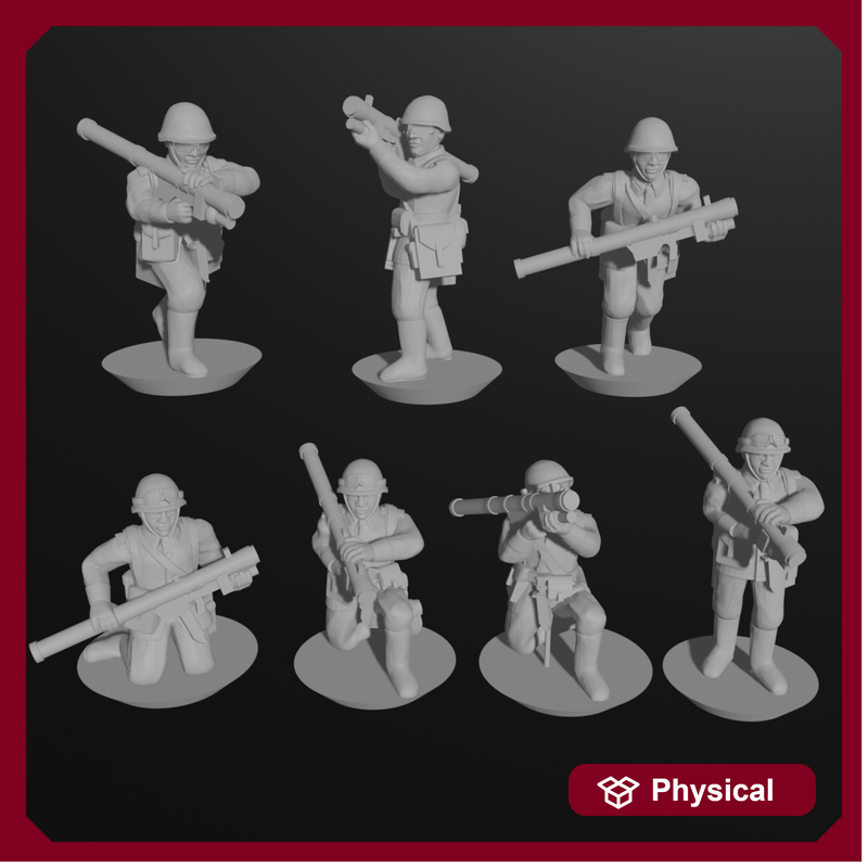 10 & 15mm Soviet Infantry with Strela MANPADS (7 models)