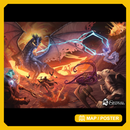 Forge Dragon Scene - Poster
