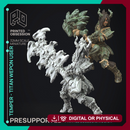Temper - Great Wepon Fighter - Monster Hunting Party -  PRESUPPORTED - Illustrated and Stats - 32mm scale