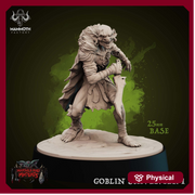 Goblin with Short Sword Scavenger  | Dungeons and Dragons | 28mm,32mm,54mm,75mm Scales | Pathfinder Mini for Painting | Mammoth Factory - Only-Games